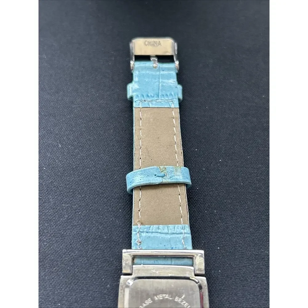 Gossip Silver Tone Blue Band Women’s Quartz Watch